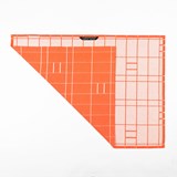 Essuie de vaisselle BLOCK WINDOW GRID capucine - Collection capsule STRUCTURE - Orange - Design : KVP - Textile Design 3