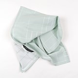 BLOCK WINDOW GRID zinc tea towel - STRUCTURE capsule collection - Green - Design : KVP - Textile Design 2