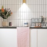 Essuie de vaisselle BLOCK WINDOW GRID nuée - Collection capsule STRUCTURE - Rose - Design : KVP - Textile Design 3