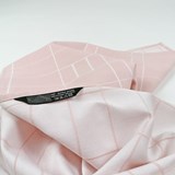 Essuie de vaisselle BLOCK WINDOW GRID nuée - Collection capsule STRUCTURE - Rose - Design : KVP - Textile Design 2