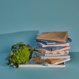 BLOCK WINDOW GRID caucase tea towel - STRUCTURE capsule collection - Green - Design : KVP - Textile Design 4