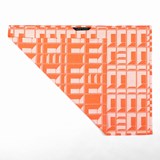 Essuie de vaisselle BLOCK WINDOW capucine - Collection capsule STRUCTURE - Orange - Design : KVP - Textile Design 2