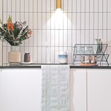 Essuie de vaisselle BLOCK WINDOW zinc - Collection capsule STRUCTURE - Vert - Design : KVP - Textile Design 4