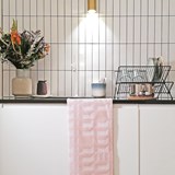 Essuie de vaisselle BLOCK WINDOW nuée - Collection capsule STRUCTURE - Rose - Design : KVP - Textile Design 4