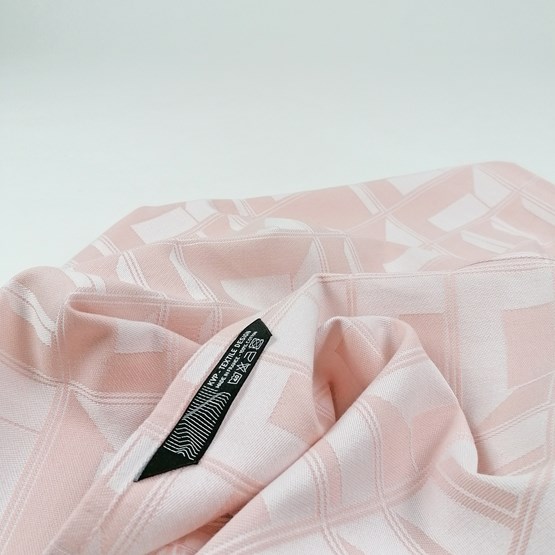 BLOCK WINDOW nuée tea towel - STRUCTURE capsule collection - Pink - Design : KVP - Textile Design