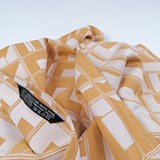 BLOCK WINDOW gold tea towel - STRUCTURE capsule collection - Yellow - Design : KVP - Textile Design 2