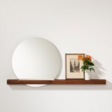 Walnut 01 Wall Mirror - natural walnut - Dark Wood - Design : weld & co 7