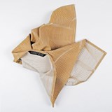 BLENDER gold tea towel - STRUCTURE capsule collection - Yellow - Design : KVP - Textile Design 2