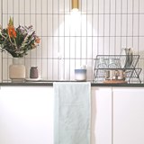 BLENDER zinc tea towel - STRUCTURE capsule collection - Green - Design : KVP - Textile Design 3