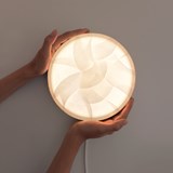 Lampe murale NEPTUNE 20 - Papier washi - Blanc - Design : Ammó 2