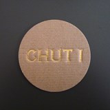 Coaster RE-USE - guilding on recycled cardboard / x 6 - Gold - Design : Beatrix Li-Chin Loos 3