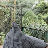 Pouf triangle BEAN BAG - Coton recyclé - Graphite - Brun - Design : Panapufa 6