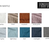 Linen waffle - Throw - Grey - Blue - Design : Panapufa 4