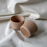 Fluted pot DRYADE - Opaline - Pink - Design : Foghar Studio 4