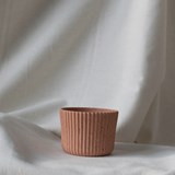 Fluted pot DRYADE - Sienne - Pink - Design : Foghar Studio 2