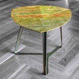 MO coffee table - Green marble 5