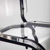 Transparent chair - Black powder coated steel  10