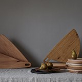 WINGS – set of 2 cutting boards in orchard wood kinds - Dark Wood - Design : TU LAS 6