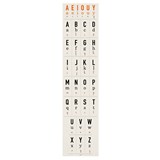 Alphabet guide wallpaper - Beige - Design : ICH&KAR 2