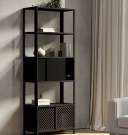 Cloe Modular Storage System Bookcase - Black
