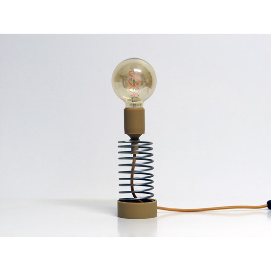 Lampe Zotropo - rouge - Brun - Design : Hugi.r