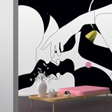 Wall Paper - Bisou Magique - Design : Erostick 2