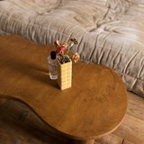 Coffee table Haricot - amber stained 4