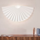 JEUX Wall lamp - White origami folded metal 3