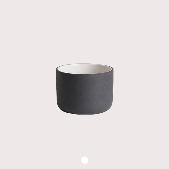 Cappuccino mug 130 ml | dark grey - Grey - Design : Archive Studio