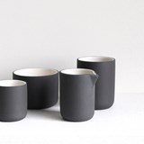 Cappuccino mug 130 ml | dark grey - Grey - Design : Archive Studio 5
