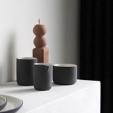 Cappuccino mug 130 ml | dark grey - Grey - Design : Archive Studio 6