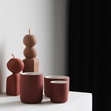 Cappuccino mug 130 ml | terracotta - Red - Design : Archive Studio 4