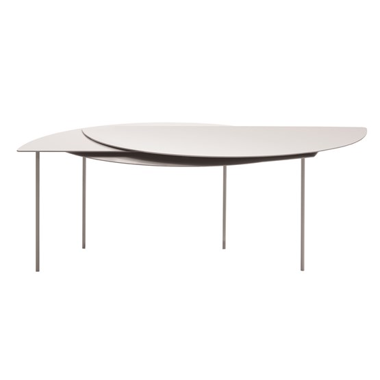 Table Basse extensible ALHENA - Acier blanc - Design : Jacobsroom