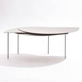 Table Basse extensible ALHENA - Acier blanc 5