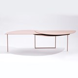 Table Basse extensible ALHENA - Acier couleur brique 5