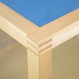 LUCA Desk Table - Ash / Blue 4