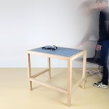 LUCA Desk Table - Ash / Blue 3