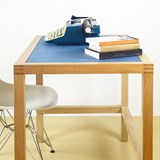 LUCA Desk Table - Ash / Orange 2