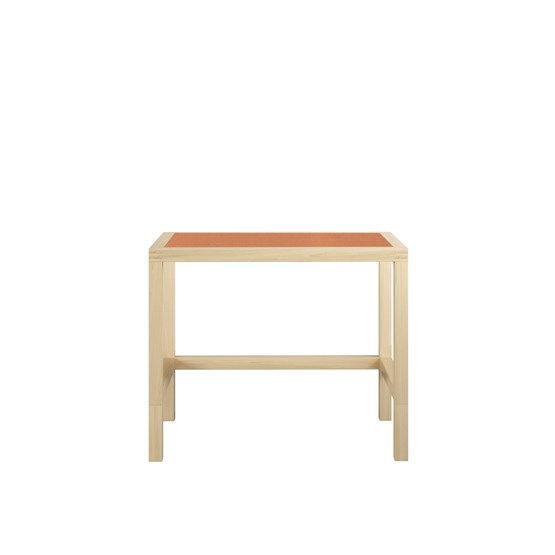 LUCA Desk Table - Ash / Orange - Design : FEIT Design