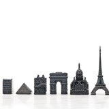 Jeu d'échecs en acier inoxydable - Paris Edition - Multicolore - Design : Skyline Chess 7