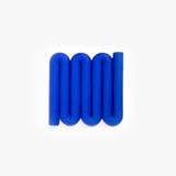 Porte-savon et sous-verre BANDY bleu - éco-résine - Bleu - Design : Hank Brussels 2