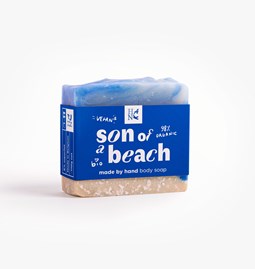 Savon surgras SON OF A BEACH, 110g - sel de la mer morte & kaolin