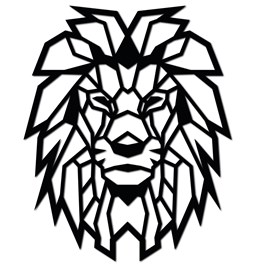 Lion head - Black