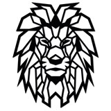Lion head - Black - Black - Design : Ryny Design 2