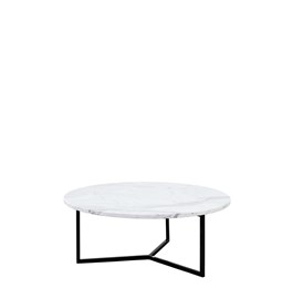 OVAL White Coffee Table 