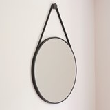 Miroir Rond Suspendu LOOP - Noir 2