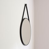 Miroir Rond Suspendu LOOP - Noir 4