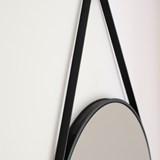 Miroir Rond Suspendu LOOP - Noir - Noir - Design : NOBLE AND WOOD 5