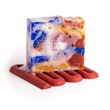 BANDY Soap dish and coaster, terracotta -  eco-resin - Brown - Design : Hank Brussels 3