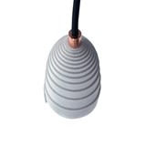 Lampe suspension en béton accessoires cuivrés - Flanelle 3